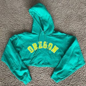 cropped oregon hoodie